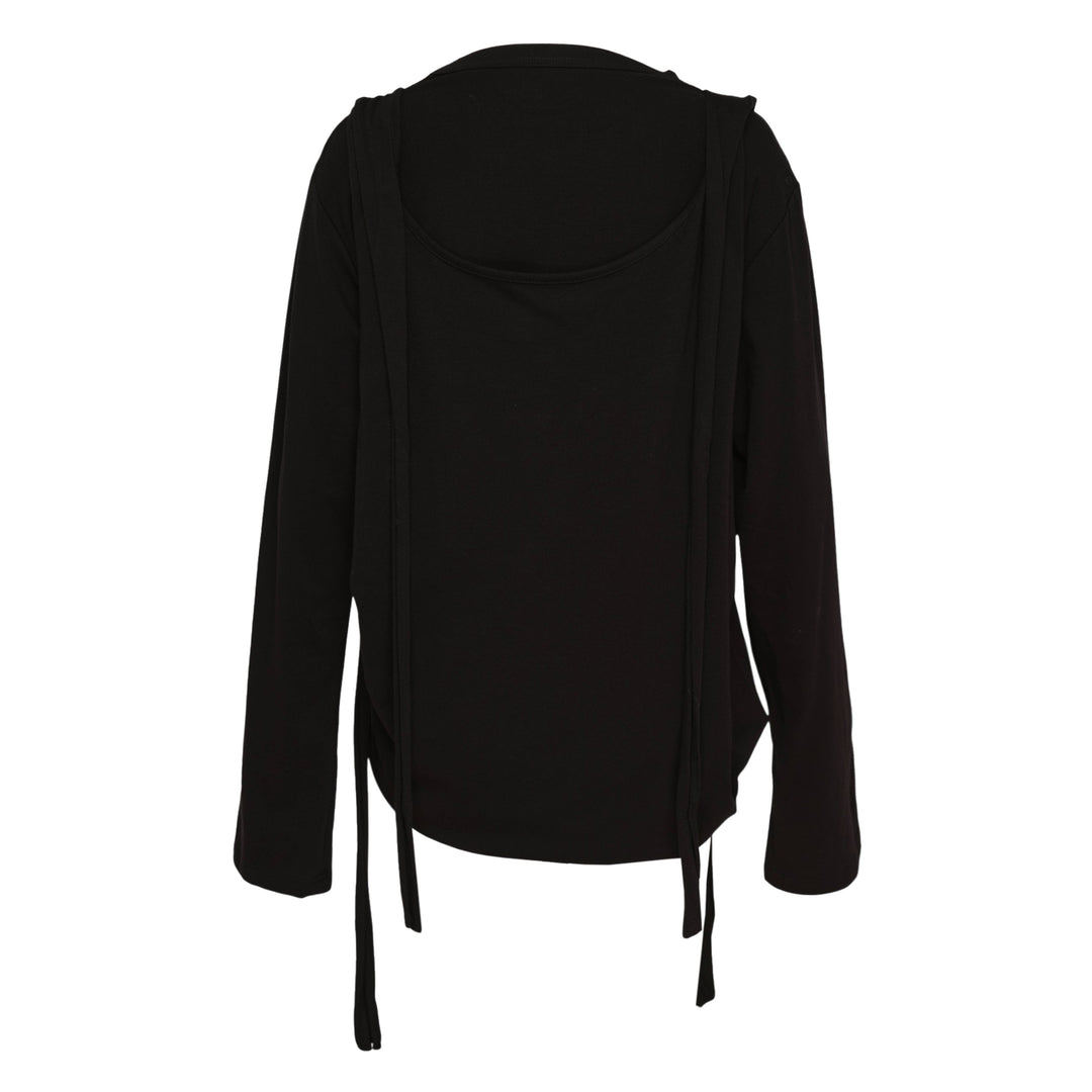 Strap Detail Long Sleeve Tee