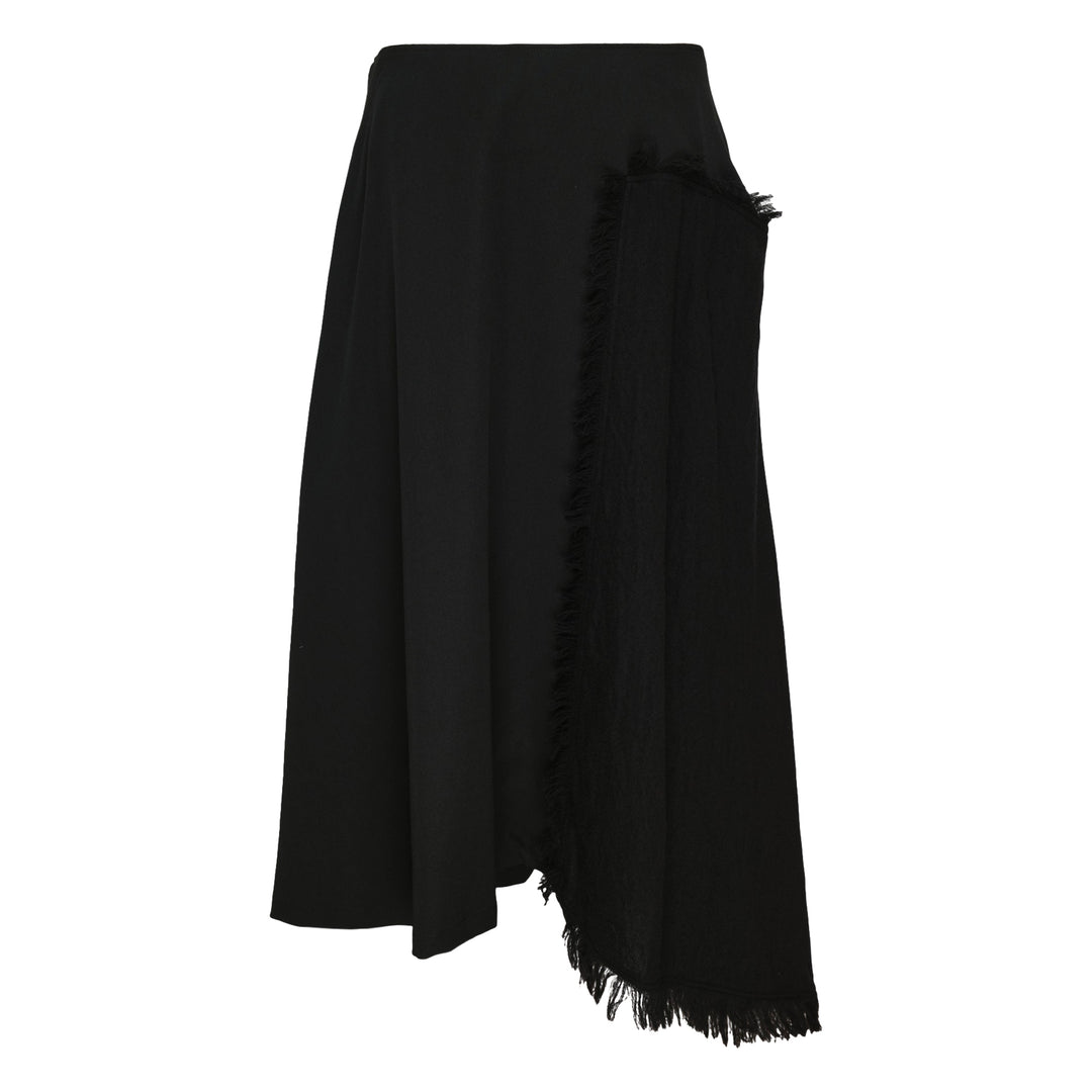 Side Fringe Midi Skirt