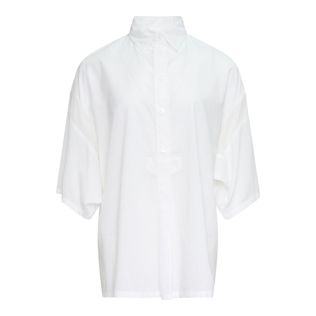 Half Sleeve Rib Blouse