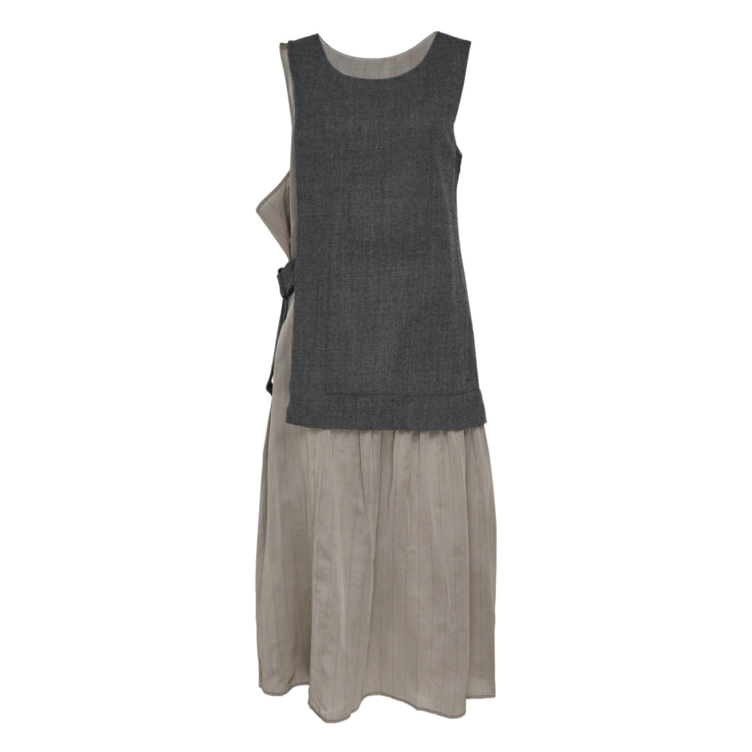 Combination Sleeveless Dress