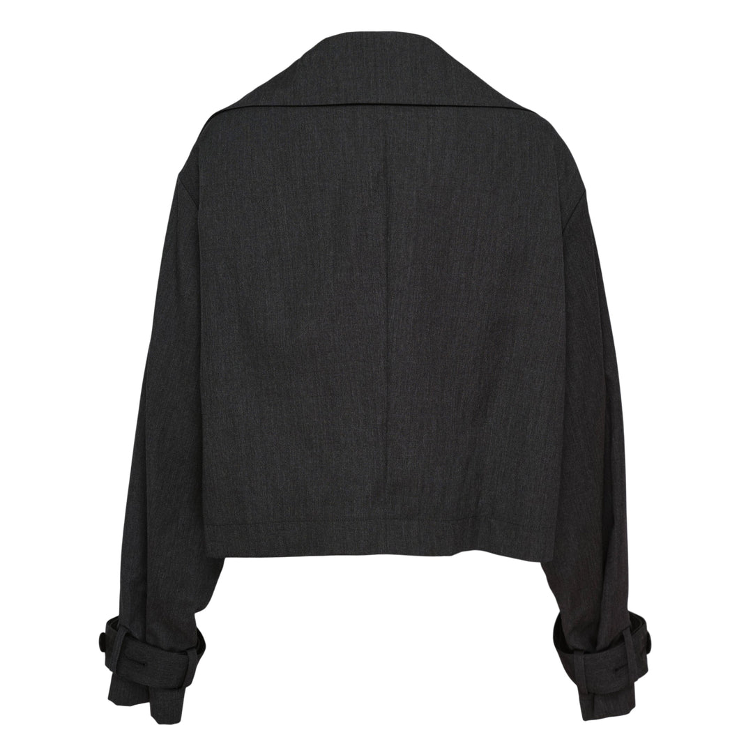Wide Collar Long Sleeve Jacket