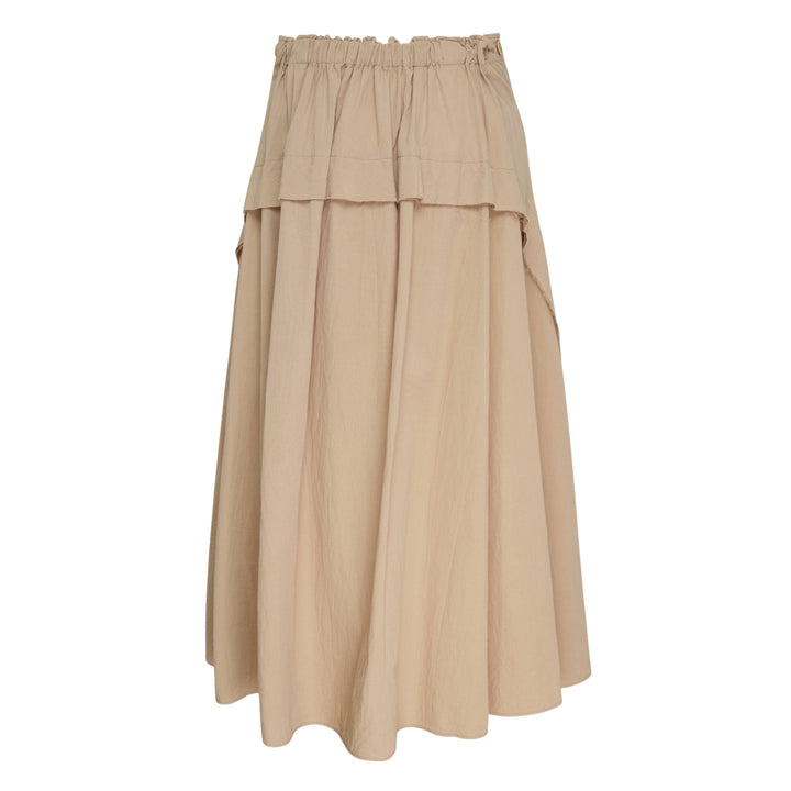 Panel Flare Midi Skirt