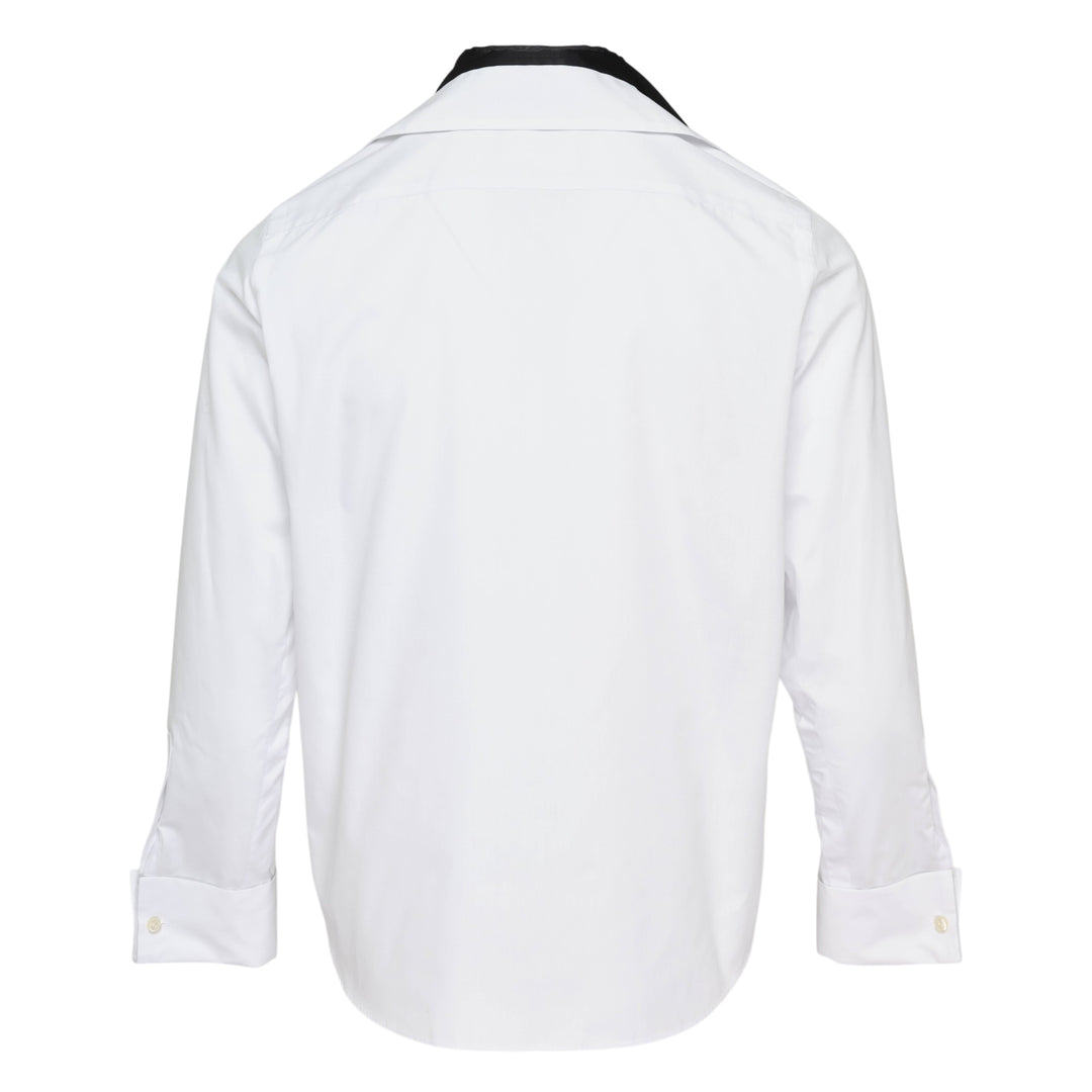 Poplin Shirt with Satin Tie