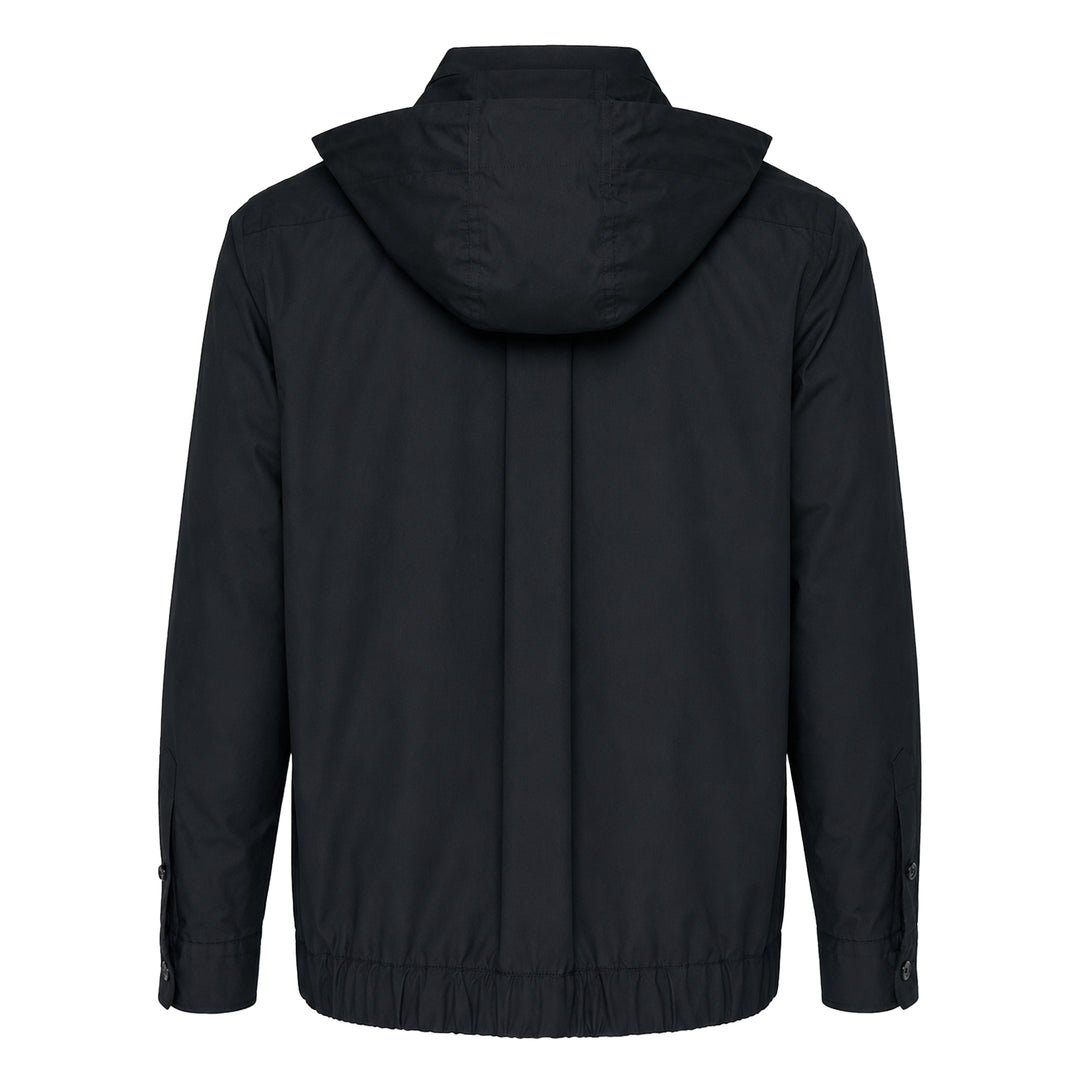 Poplin Striped Hoodie Jacket