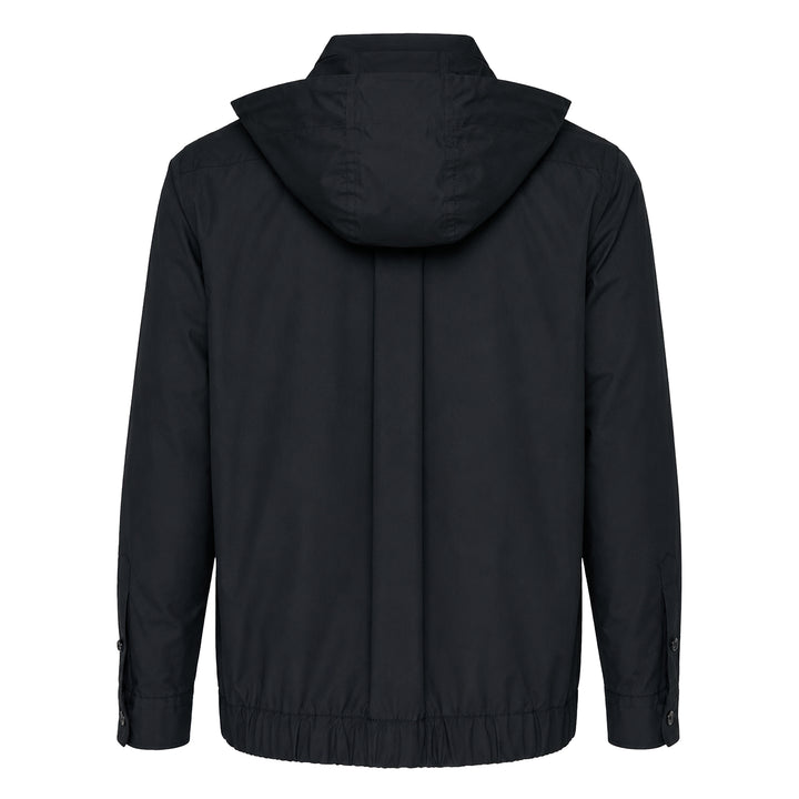 Poplin Striped Hoodie Jacket