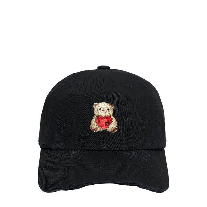 Black Distressed Baseball Cap