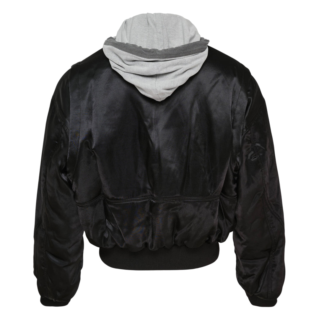 Double Hoodie Bomber Jacket