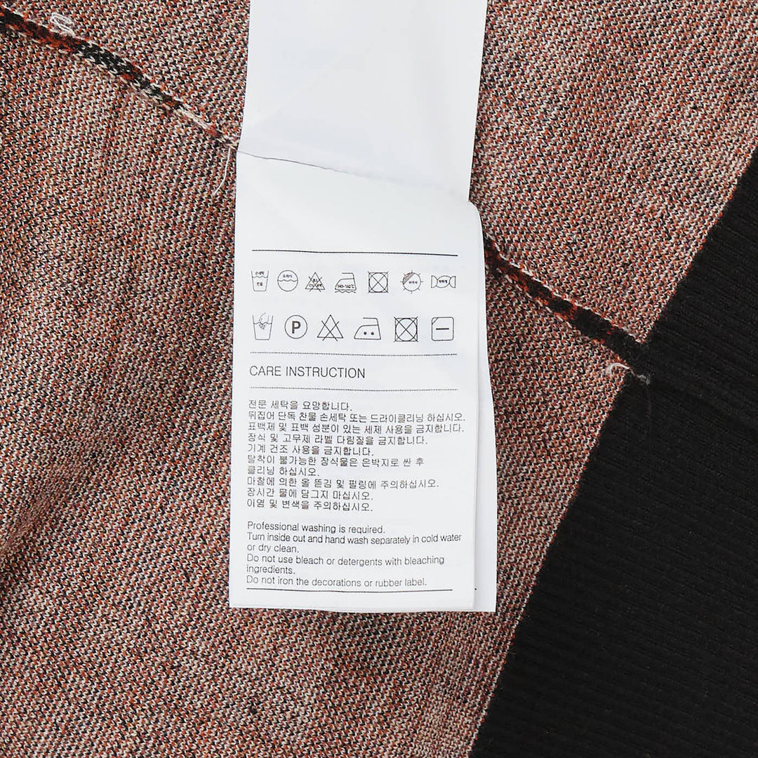 Plaid Knit Cardigan Jacket