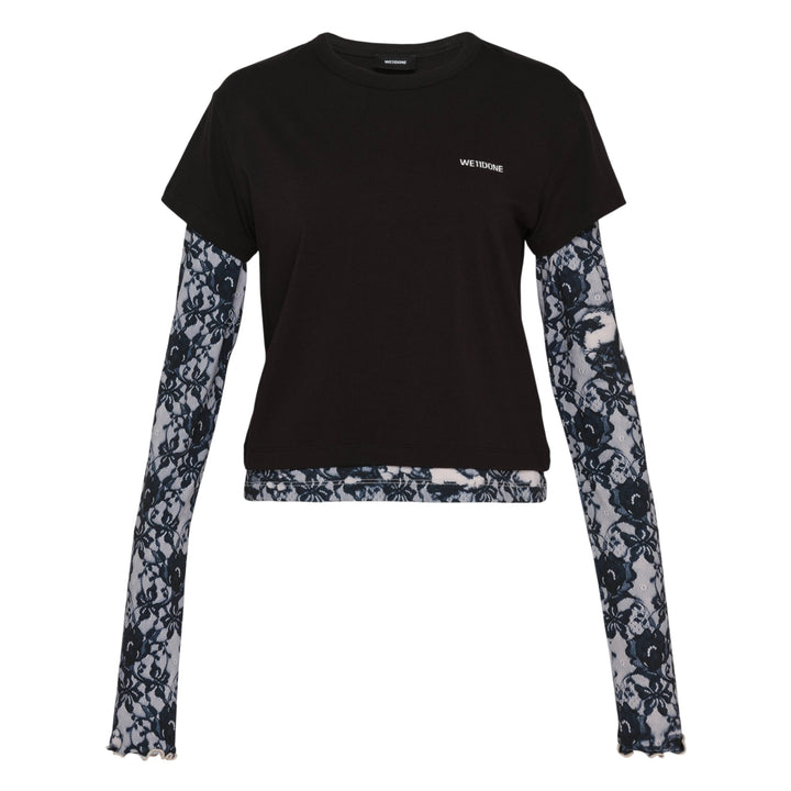 Layered Lace Print Tee