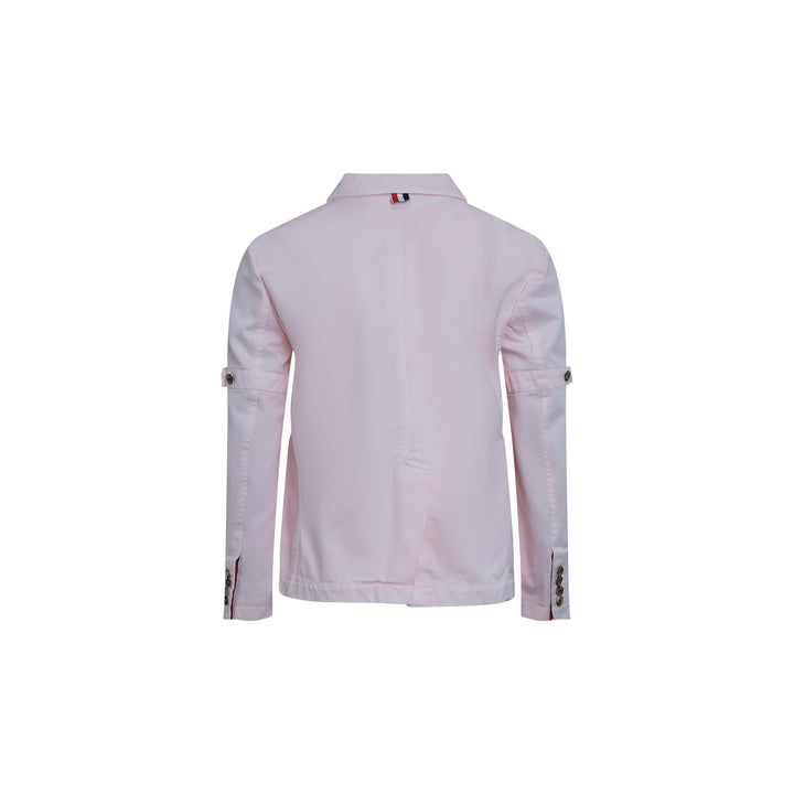 Cropped Sack Patch Pocket Jacket