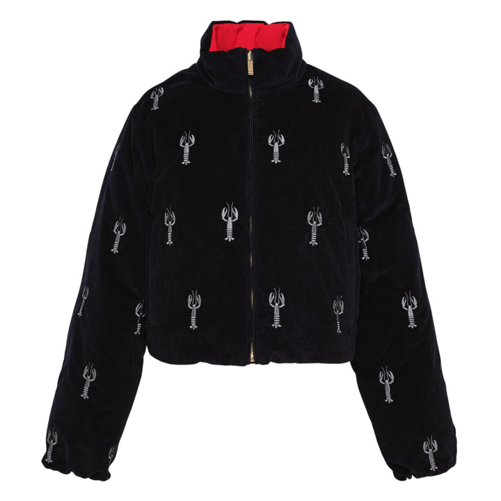 Lobster Reversible Cropped Puffer Jacket