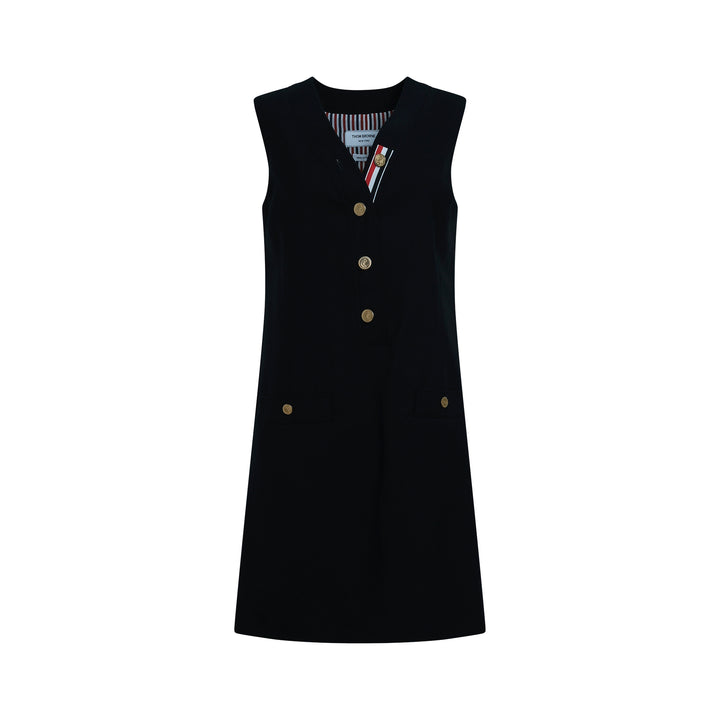 V-Neck Cardigan Dress