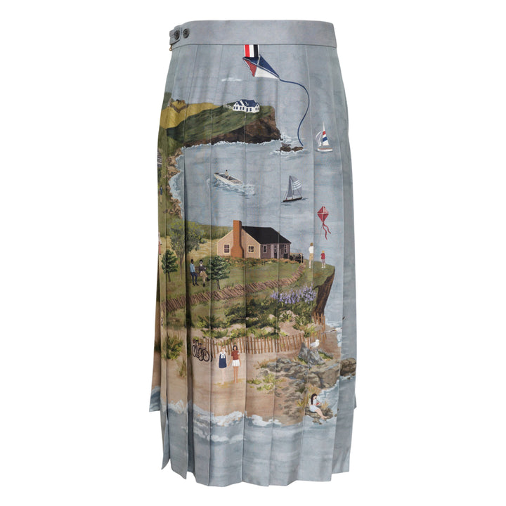 Knee Length Classic Back Pleat Skirt