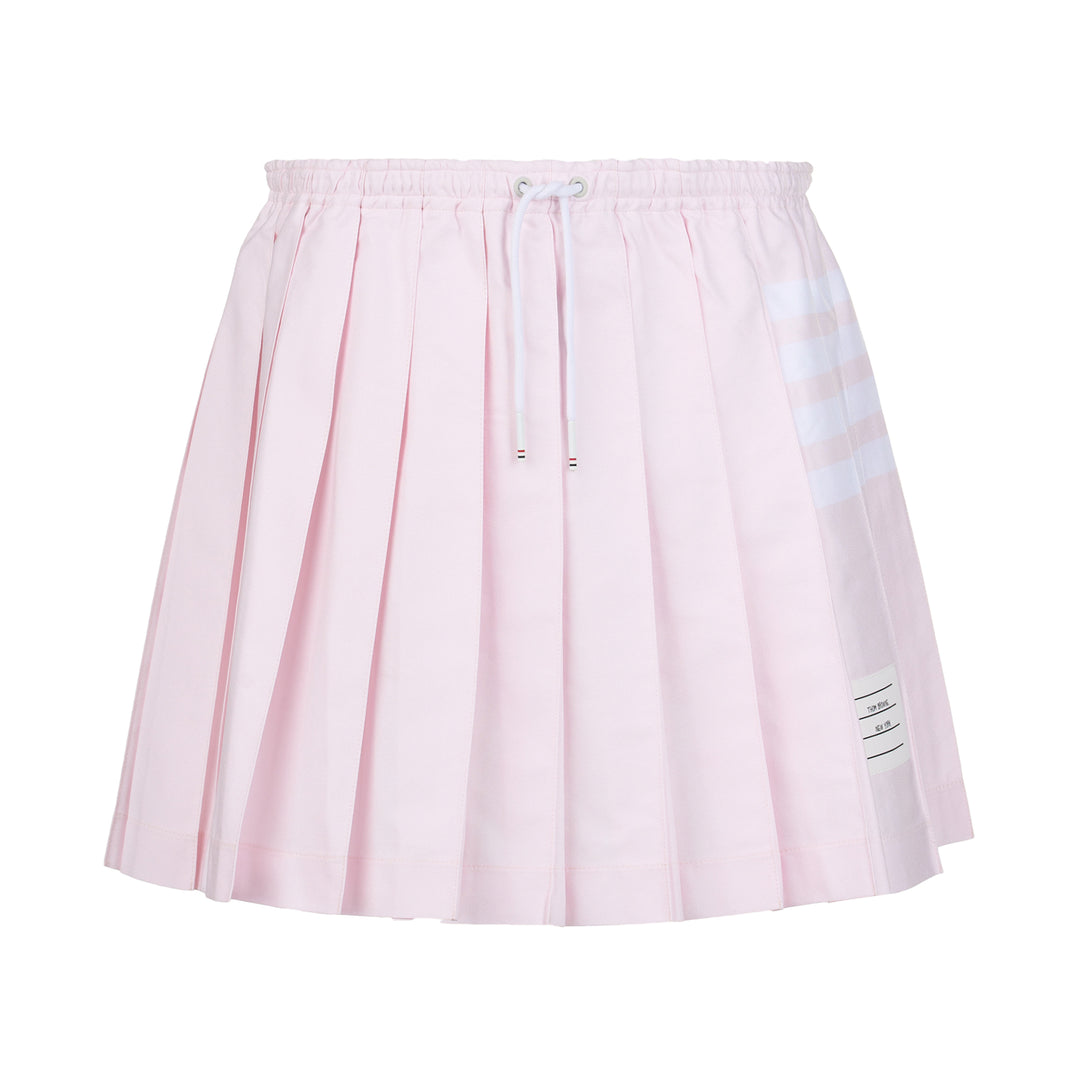 Mini Drawstring Pleated Skirt