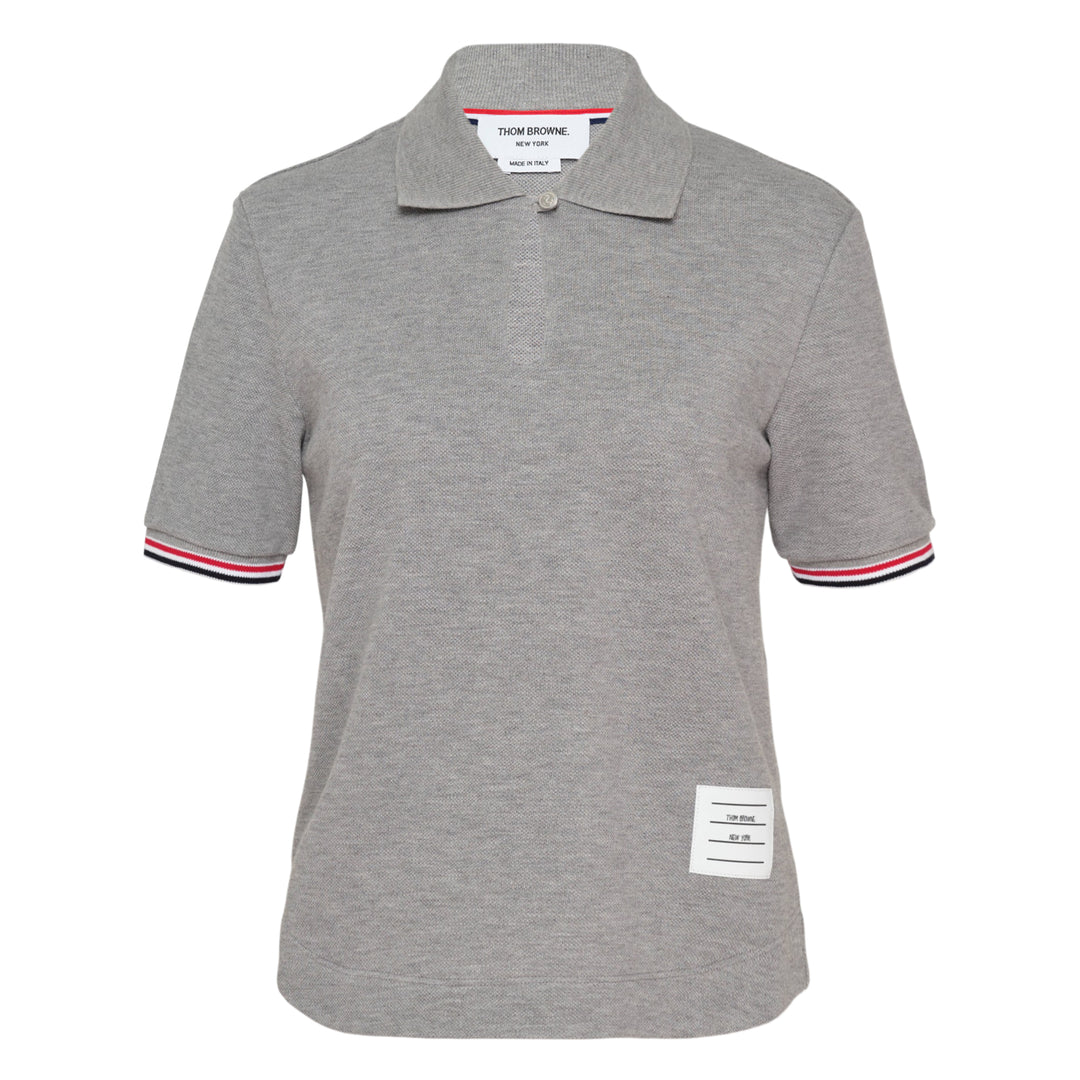 Keyhole Polo with Stripe Tipping