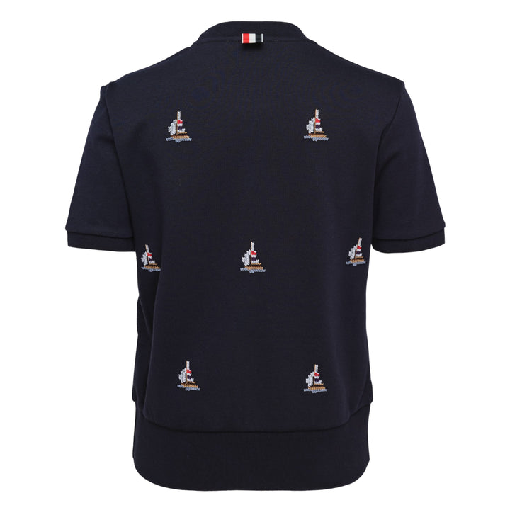 Short Sleeve Sailboat Embroidered Tee