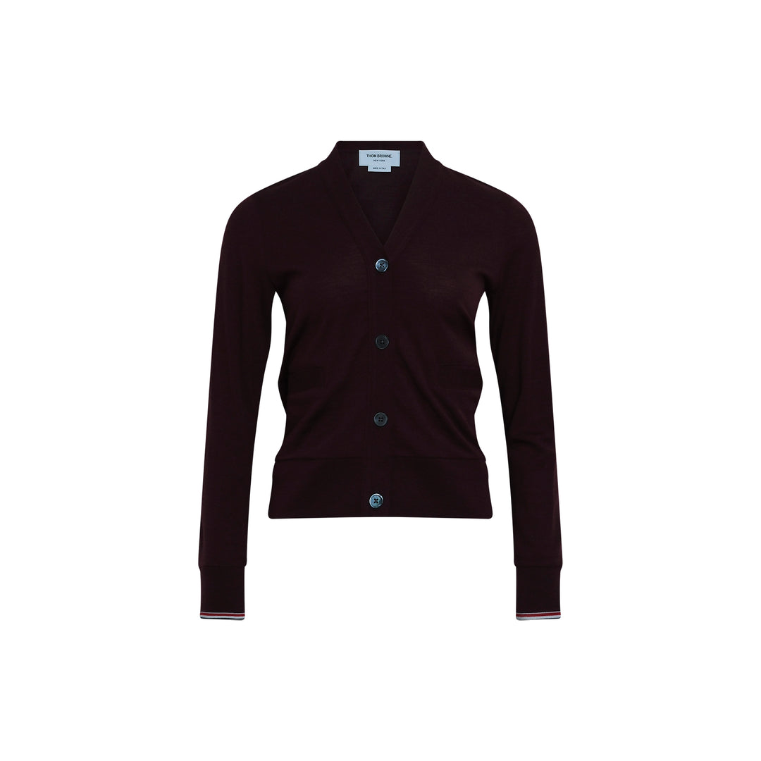 V-Neck Tipping Cardigan