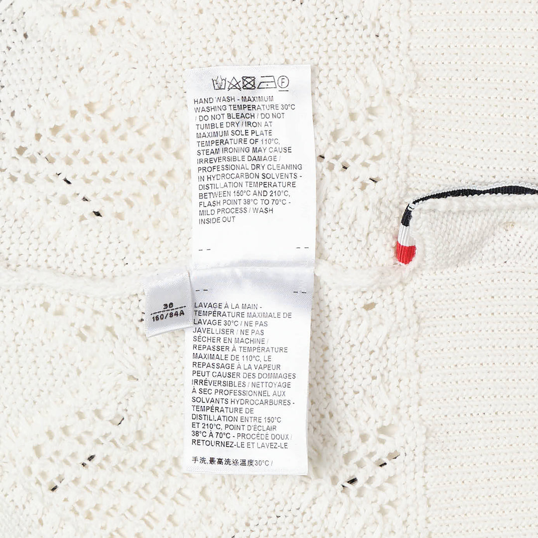 Argyle Pointelle Cable Cardigan