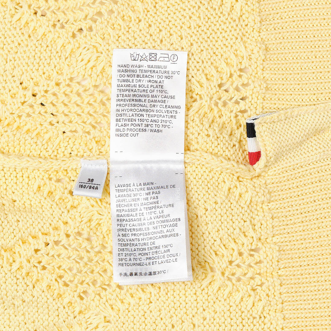 Argyle Pointelle Cable Cardigan