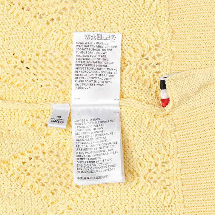Argyle Pointelle Cable Cardigan