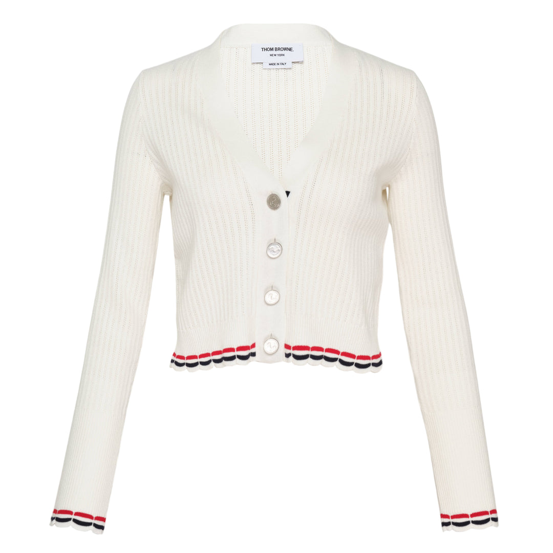 Pointelle Rib Stitch Cardigan
