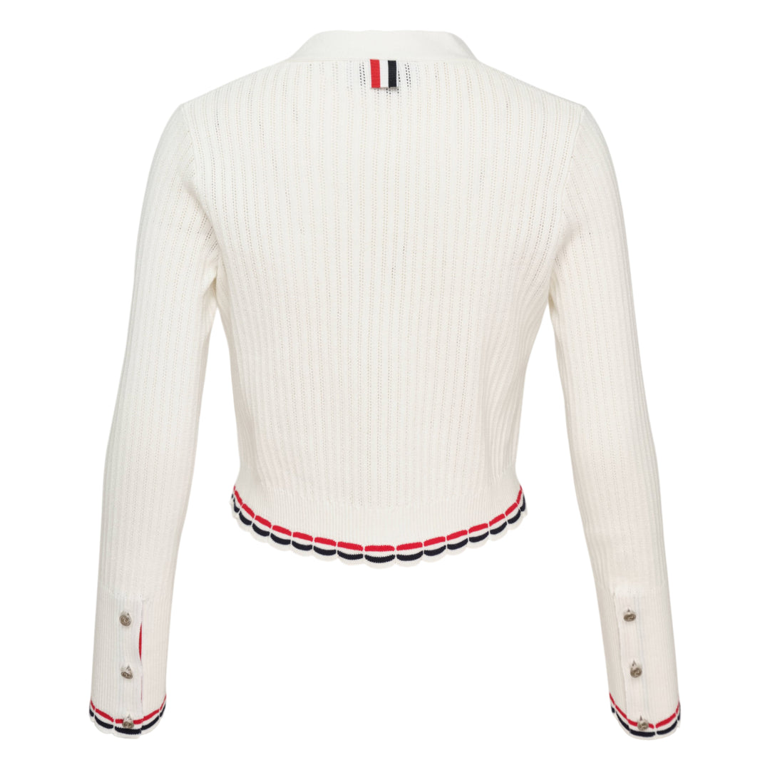 Pointelle Rib Stitch Cardigan