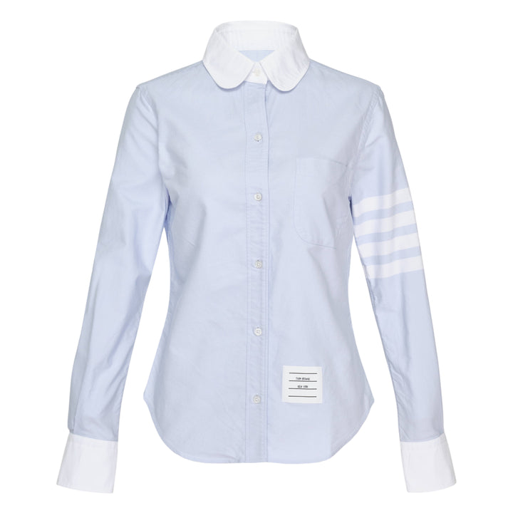 Classic Long Sleeve Round Collar Blouse