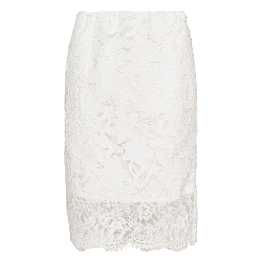 Floral Lace Pencil Skirt
