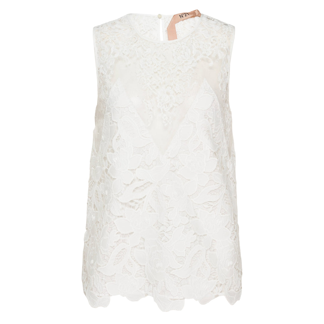 Floral Lace Sleeveless Top