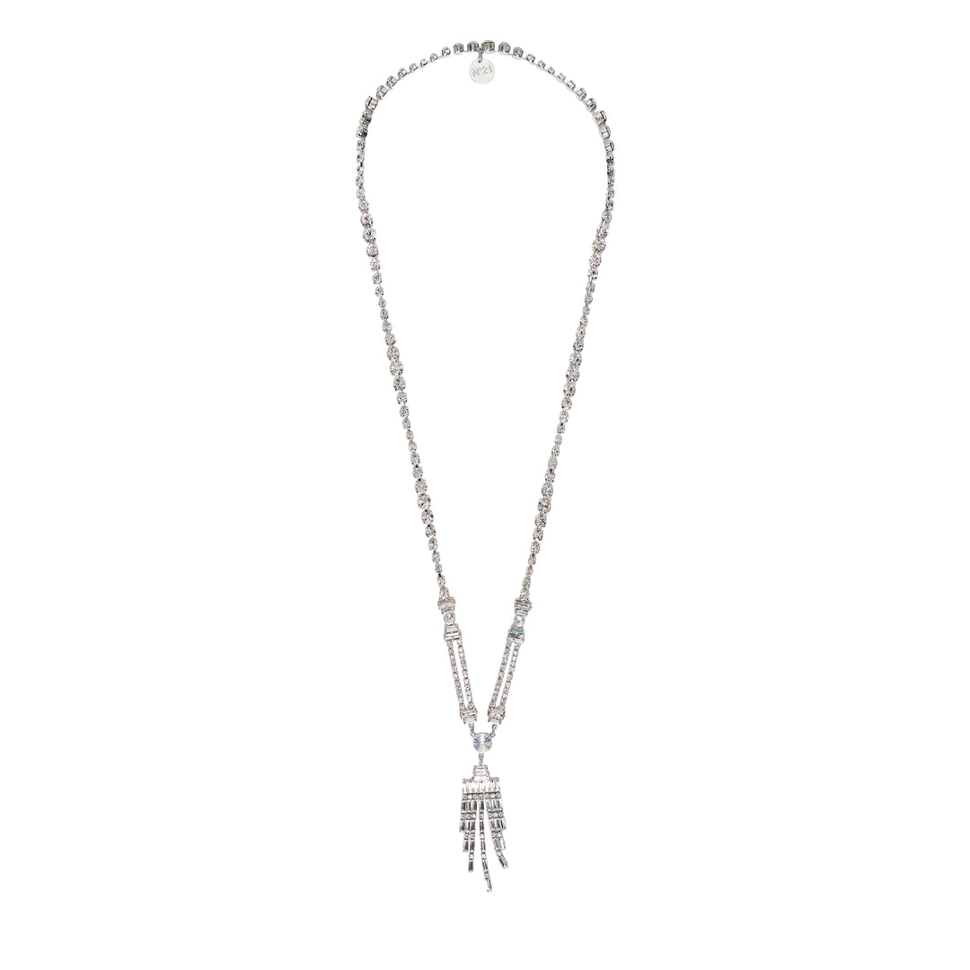 Crystal Tassel Long Necklace