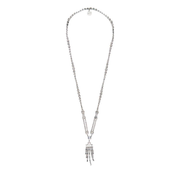 Crystal Tassel Long Necklace