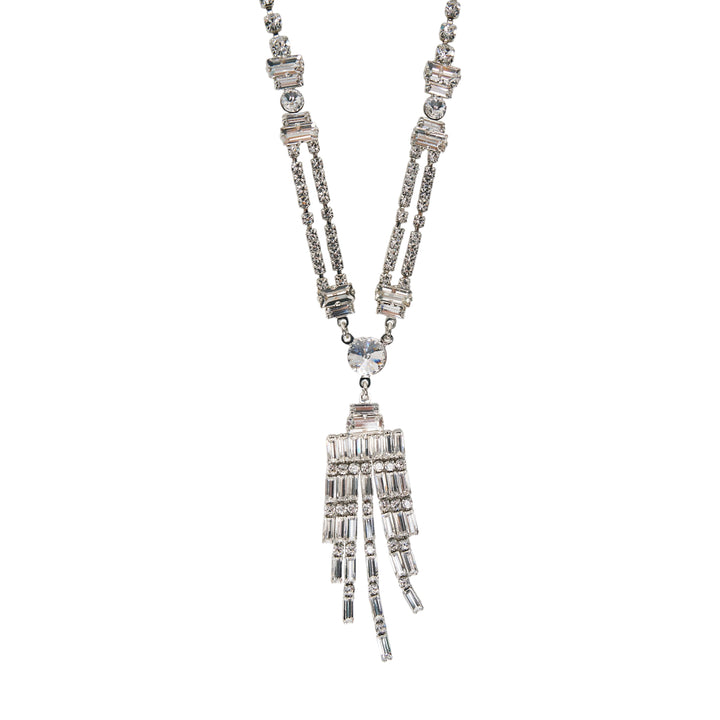 Crystal Tassel Long Necklace