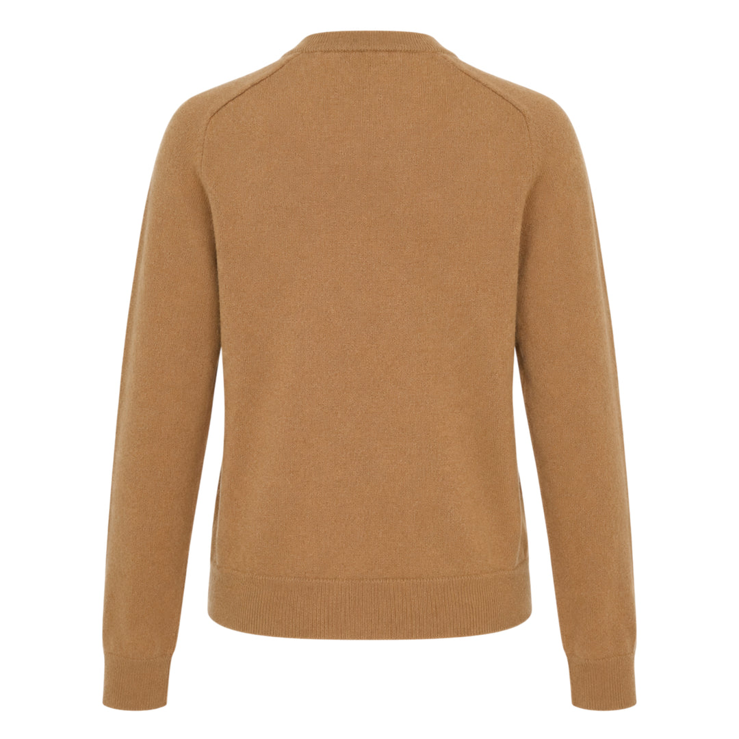 Pearl Brooch Cashmere Cardigan