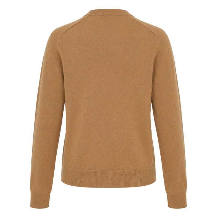 Pearl Brooch Cashmere Cardigan