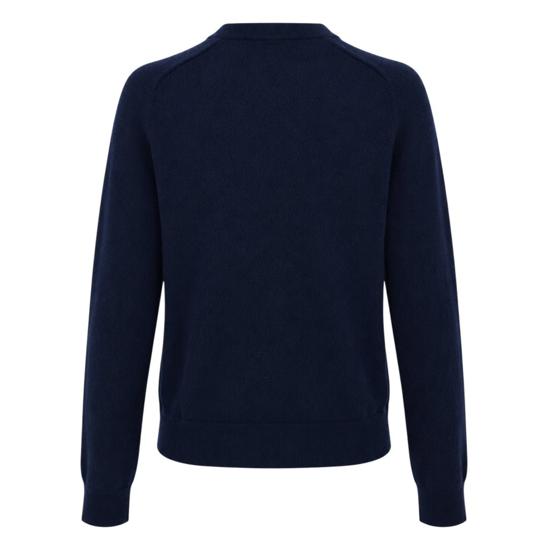 Pearl Brooch Cashmere Cardigan