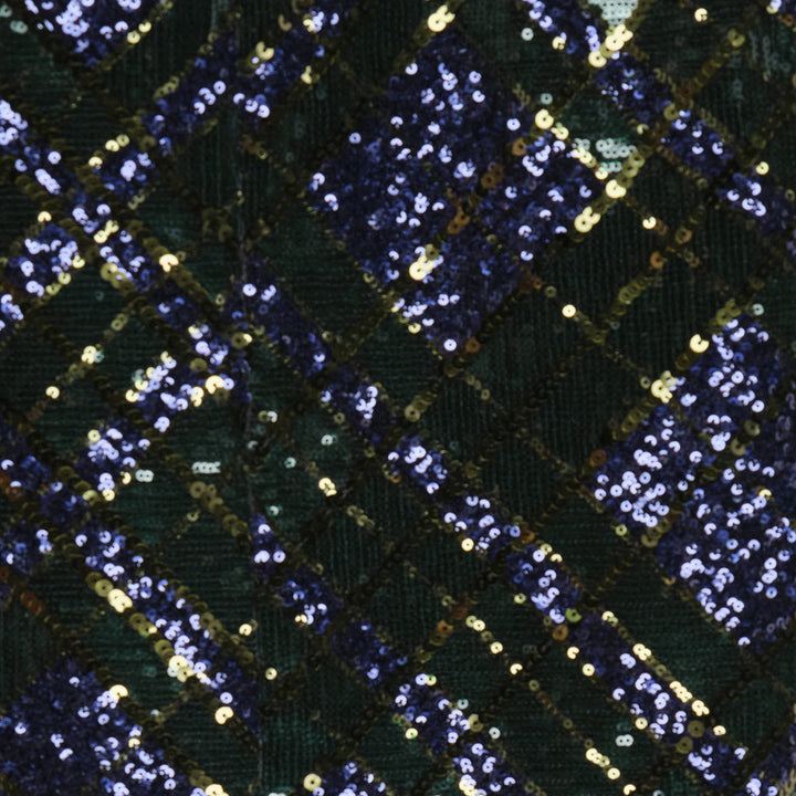 Sequin Tartan Pencil Skirt