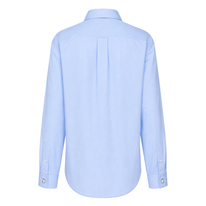 Crystal Button Poplin Shirt