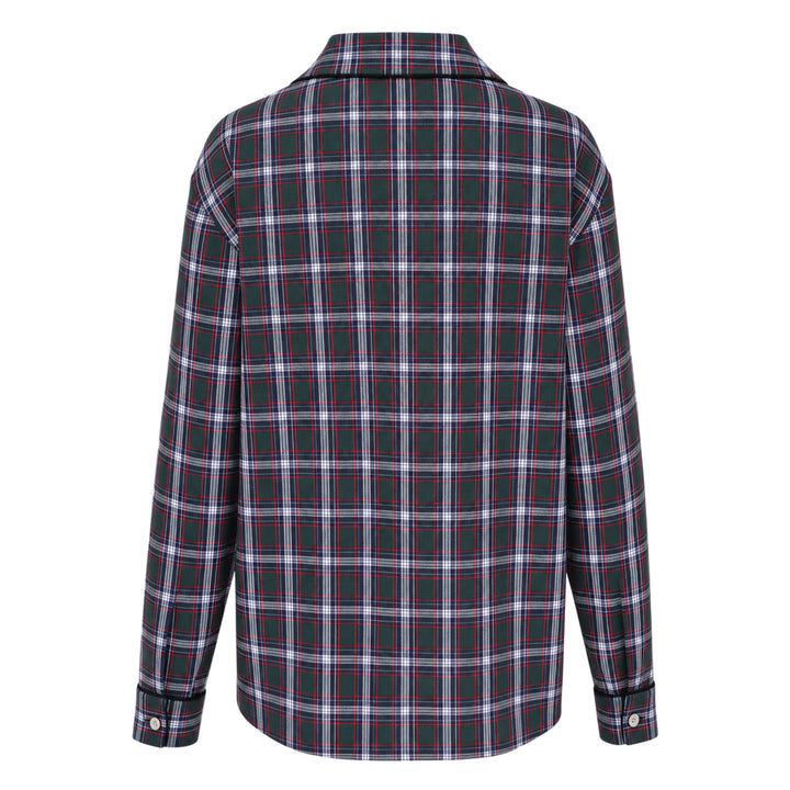 Tartan Lace Trim Shirt