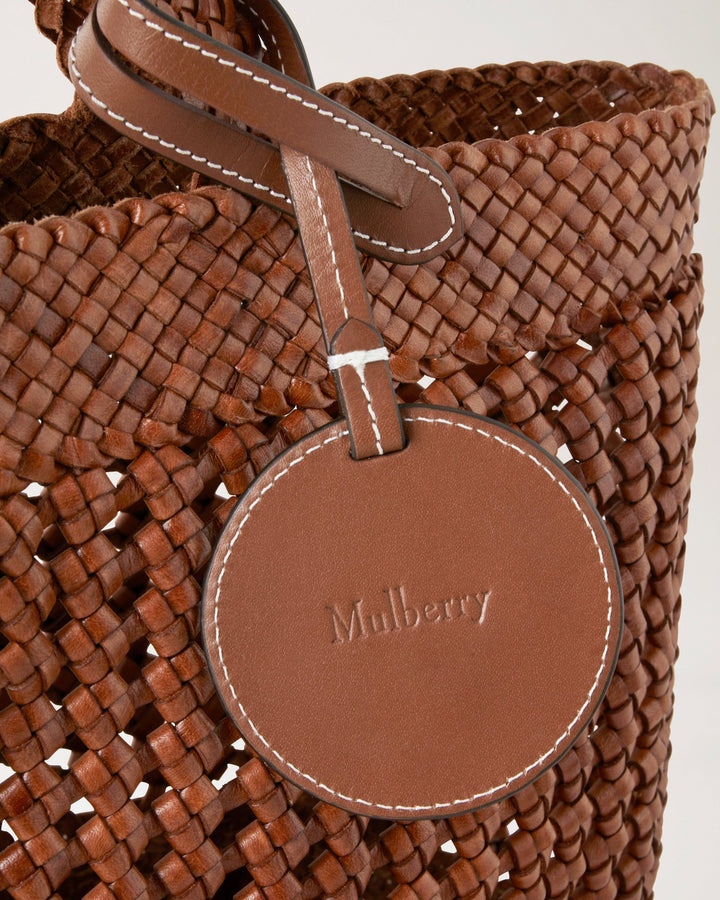Woven Leather Tote Bag