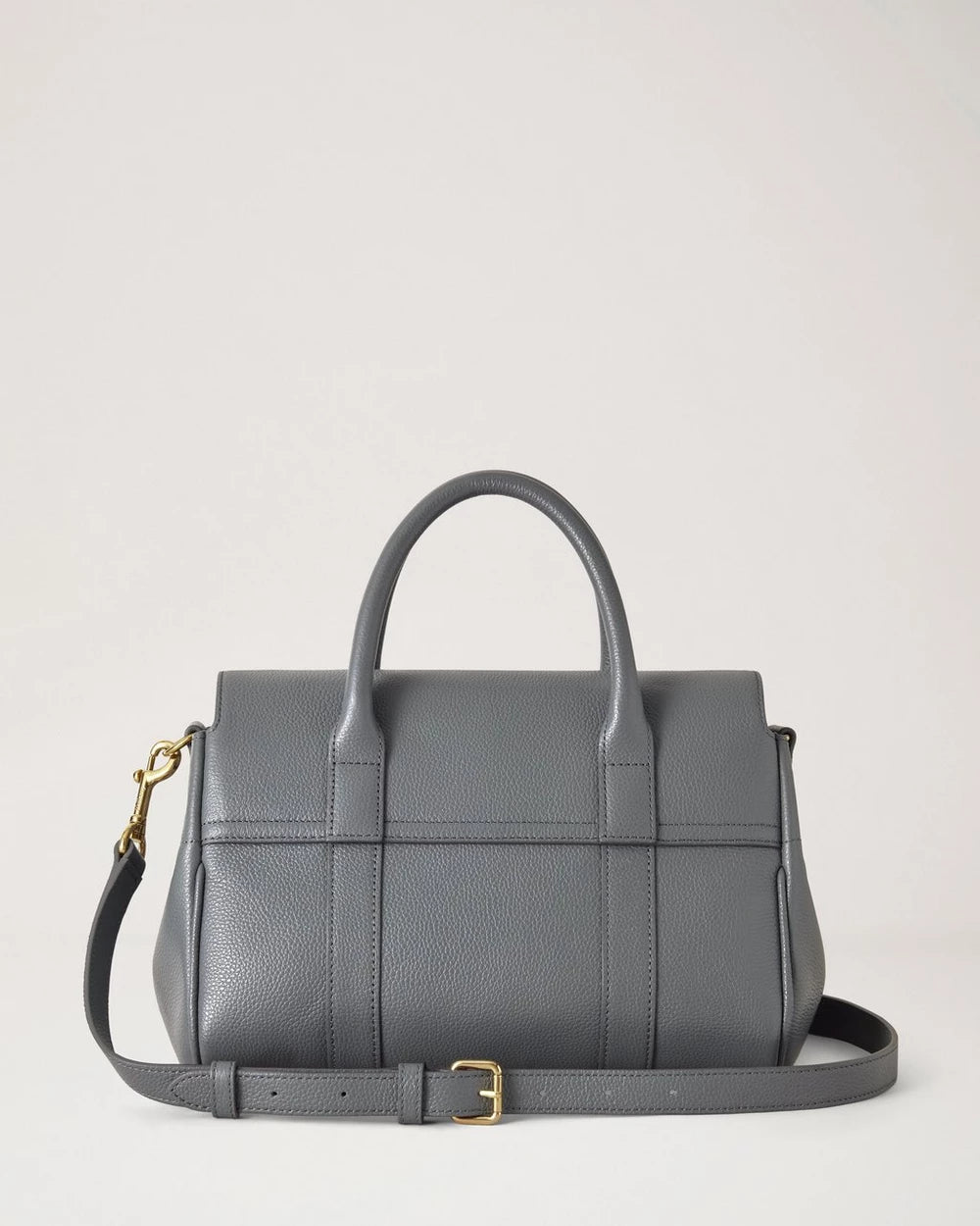 Bayswater Satchel Foggy Grey Small Classic Grain