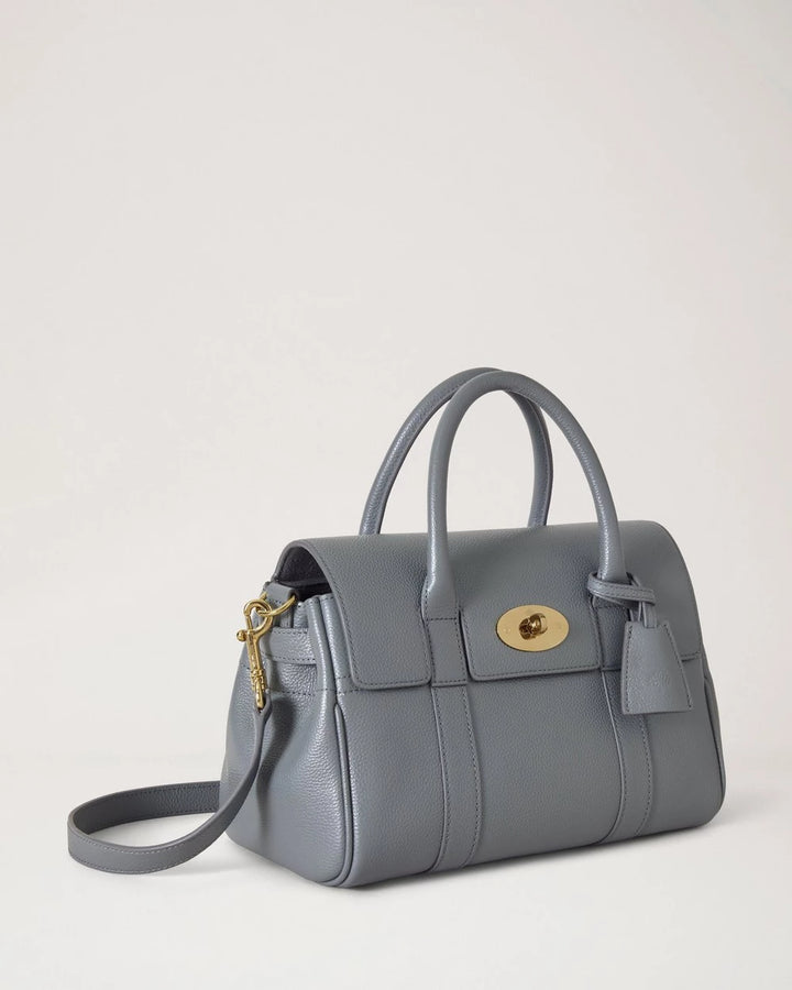 Bayswater Satchel Foggy Grey Small Classic Grain
