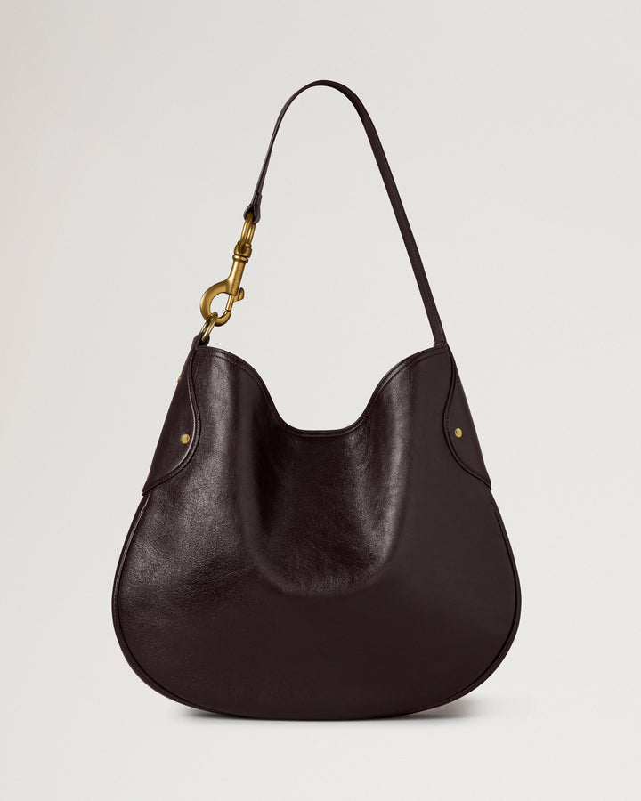Hackney Shiny Leather Shoulder Bag