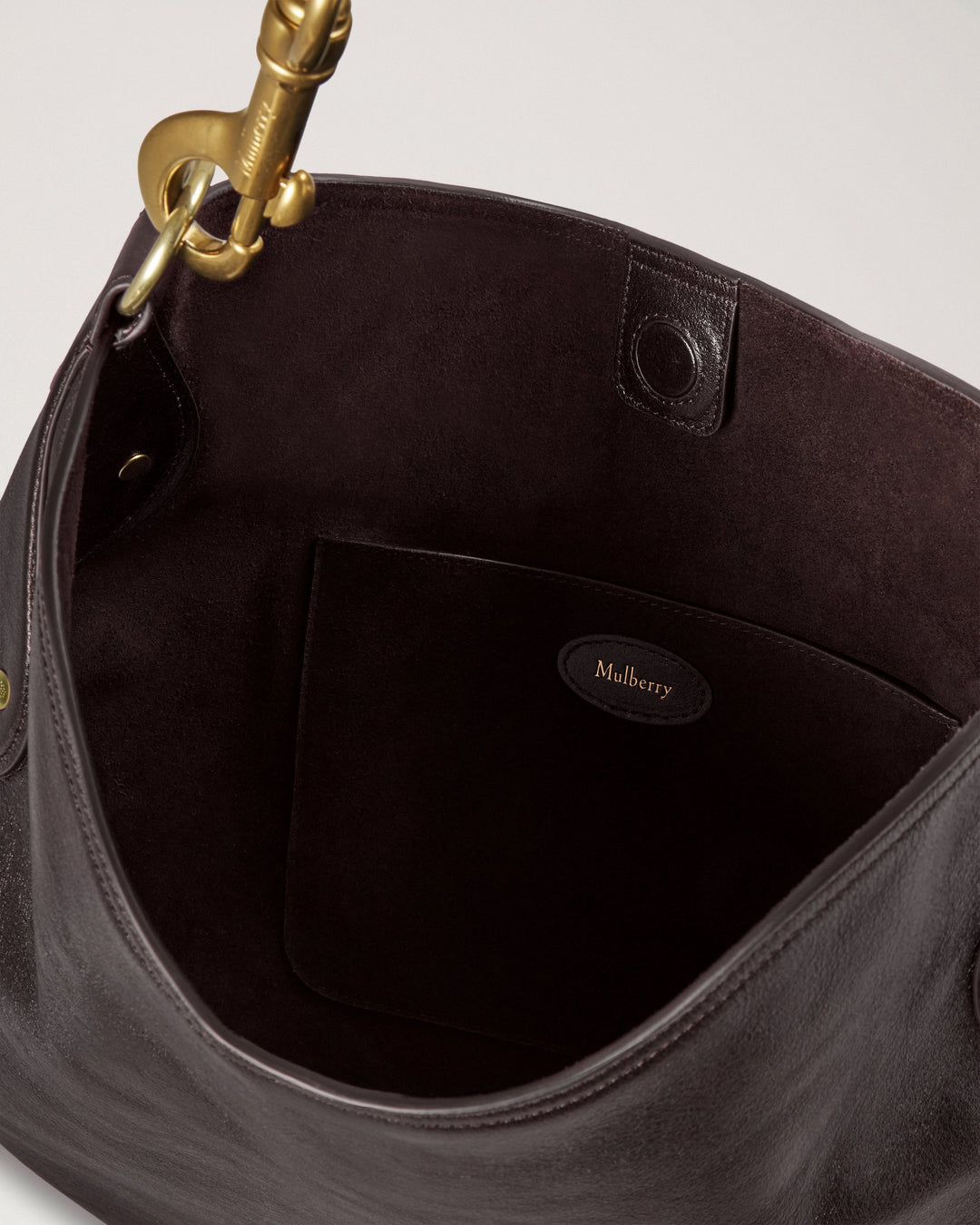 Hackney Shiny Leather Shoulder Bag