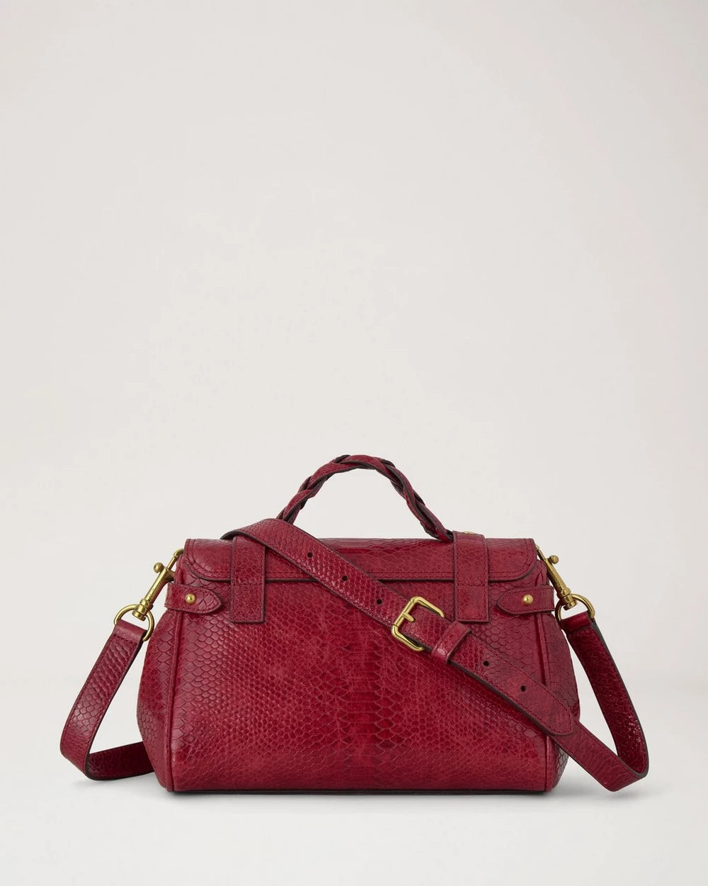 Mini Alexa Apple Red Waxed Snake Print