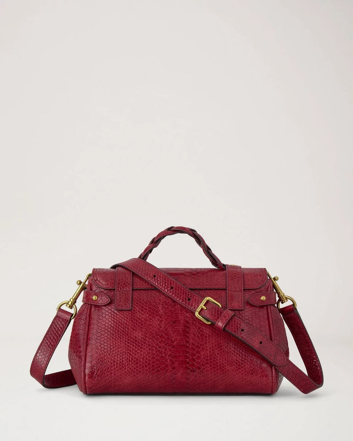 Mini Alexa Apple Red Waxed Snake Print