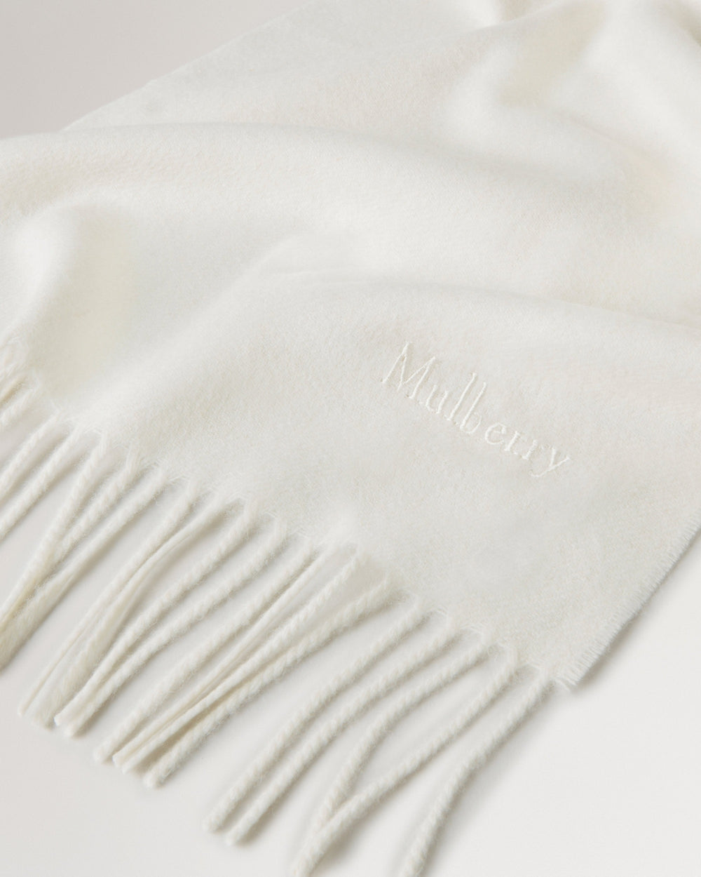 Mulberry Small Solid Merino Wool Scarf - view 2
