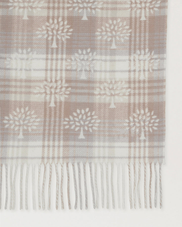 Mulberry Heritage Check & Tree Scarf - view 3