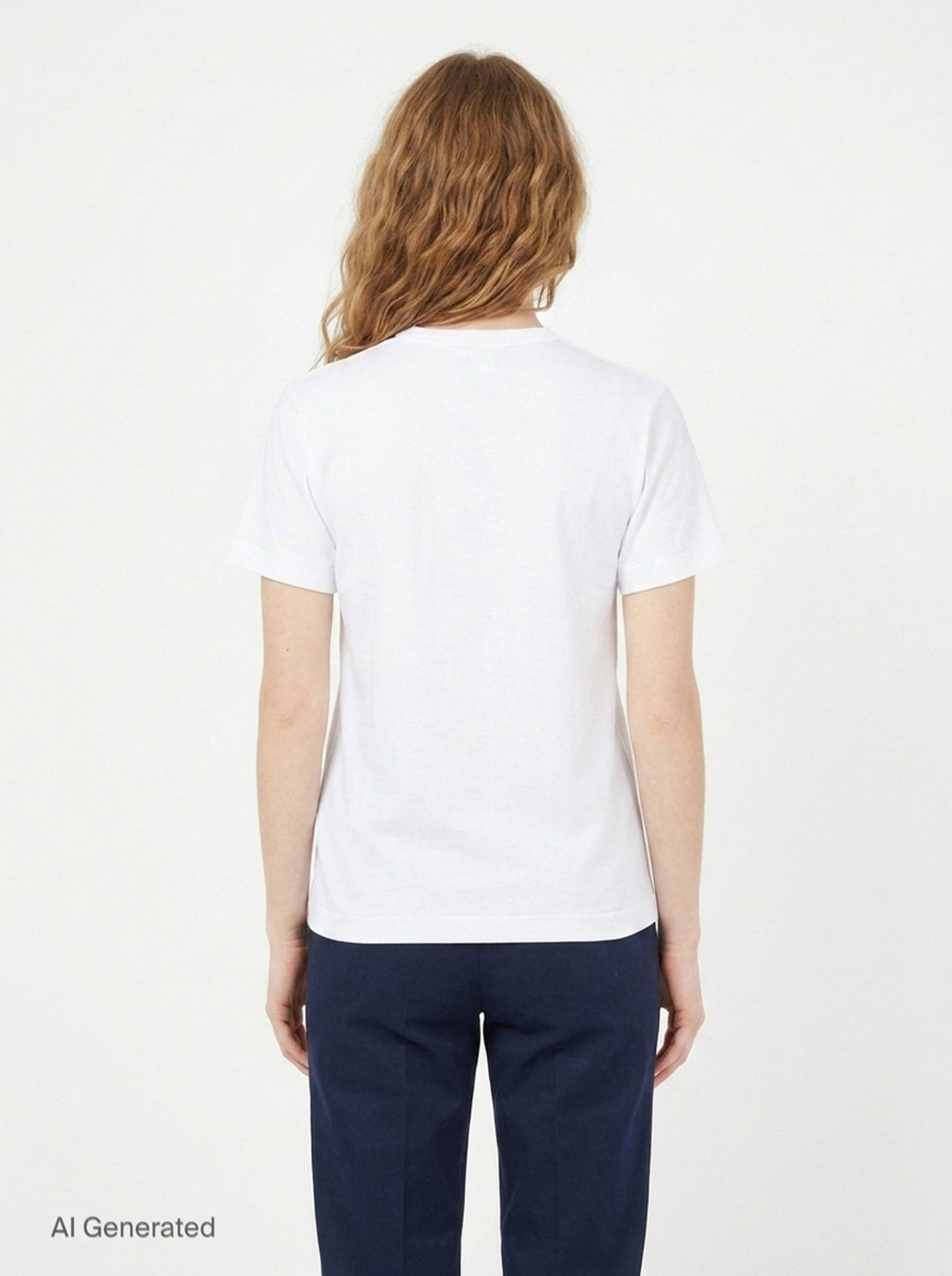 Double Heart Short Sleeve Tee | Comme des Garçons PLAY | Club21 - back
