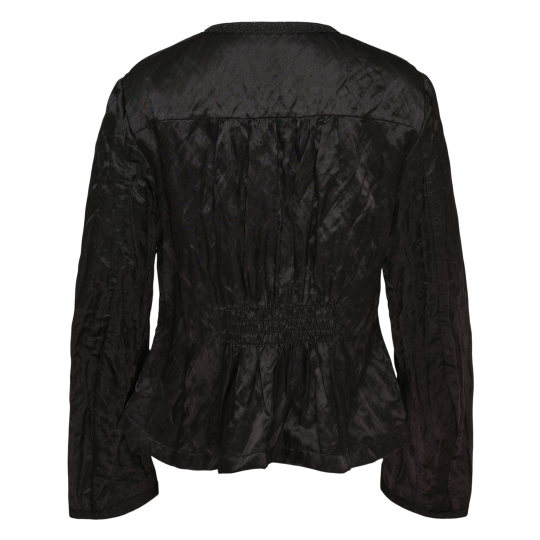 Silk Long Sleeve Waisted Jacket