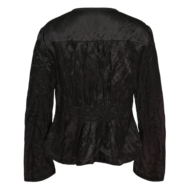 Silk Long Sleeve Waisted Jacket